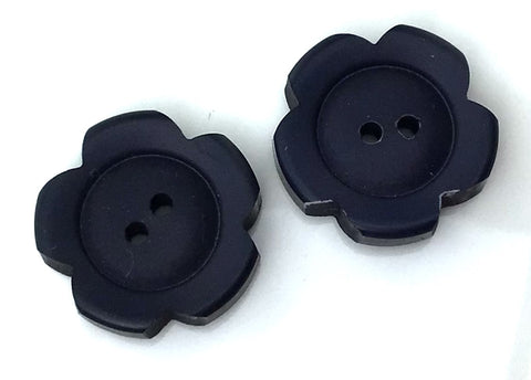 22mm Vintage Navy Blue Flower Buttons - Premium Buttons from Smart as a button - Just £1! Shop now at Smart as a button